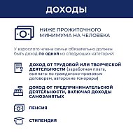 Пособия для малообеспеченных семей с детьми в возрасте от 3 до 7 лет включительно