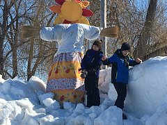 Всеобщее веселье  в честь проводов Зимы