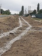 В селе Воскресенское продолжается строительство тротуаров