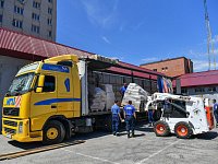 Саратовская область отправила в Сватовский район ЛНР первые 50 тонн гуманитарных грузов