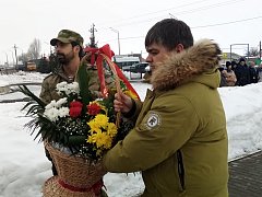 «Боевое братство» возложило цветы  к памятнику  В.Г. Клочкову