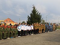 На родине Героя Советского Союза политрука Клочкова Василия Георгиевича в селе Синодское состоялась легендарная военно-патриотическая игра «Зарница».