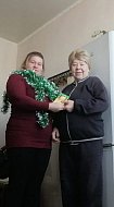 Работники ГАУ СО КЦСОН Воскресенского района поздравили пенсионер со Старым Новым годом