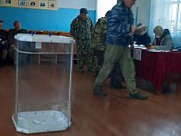 Бригада полеводов с. Славянка стали первыми голосующими в заключительный день выборов.