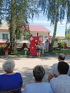 В День семьи, любви и верности работники Районного Дома культуры провели выездную поздравительную акцию "Дарим тепло!