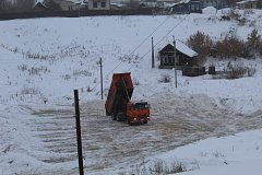Организован вывоз снега с улиц райцентра 