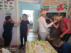 В Усовской сельской библиотеке  проведена познавательно - игровая программа «Яблочный спас собрал сегодня нас».