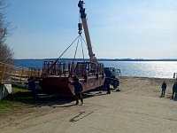 Причал для судов «Валдай» прибыл в Воскресенское