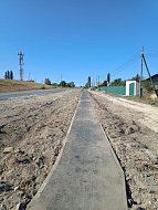В селе Воскресенское сделали тротуары на нескольких улицах