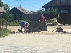 Территория бульвара возле районного Дома культуры, преобразилась.