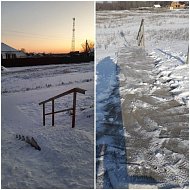 В сильный мороз работники дорожной службы сработали на отлично
