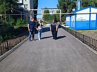 В селе Елшанка появилась новая пешеходная зона, соединяющая пос. Газовиков с ул. Школьной