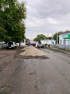 Идет ремонт дорожного полотна
