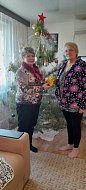 Работники ГАУ СО КЦСОН Воскресенского района поздравили пенсионер со Старым Новым годом