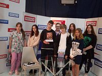 Учащиеся 9 б класса МОУ СОШ с.Воскресенское,  посетили телецентр ГТРК Саратов