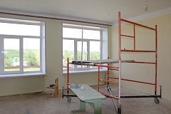 Ремонтные работы в МОУ СОШ с. Воскресенское  ведутся в плановом режиме