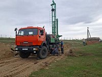 Ведется бурение новой скважины  в Воскресенском