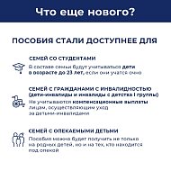 Пособия для малообеспеченных семей с детьми в возрасте от 3 до 7 лет включительно