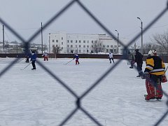 Состоялся товарищеский матч по хоккею между командами сёл Елшанка и Воскресенское