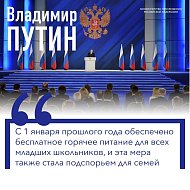 О строительстве новых школ, обеспечении учащихся младших классов бесплатным горячим питанием, создании возможностей для развития детей и поддержки молодых талантов говорил Владимир Путин, выступая с ежегодным Посланием Федеральному Собранию.